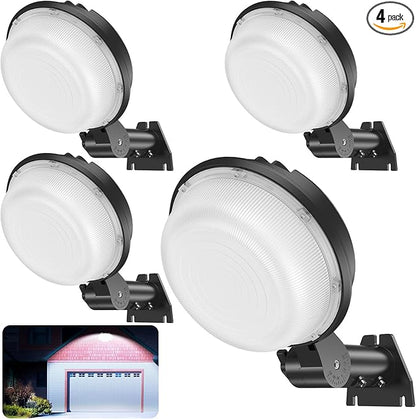150W LED Barn Light 21000LM Yard Area Light Dusk to Dawn Outdoor Lighting with Photocell 5000K Daylight IP65 Waterproof LED Flood Security Parking Lot Lights for Street Farmhouse Garage, 4 Pack