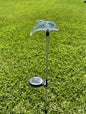 Solar Garden Stake Lights with Color Changing LED or Regular White LED Landscape Path Lights (Set of 2) (Dolphin)