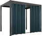 Easy-Going Linen Look Outdoor Curtains Waterproof Windproof Porch Curtains, Soft Thicken Outdoor Privacy Curtains for Patio, Gazebo, Grommet Top and Tab Bottom Drape, 1 Panel, 54x120 inch, Teal