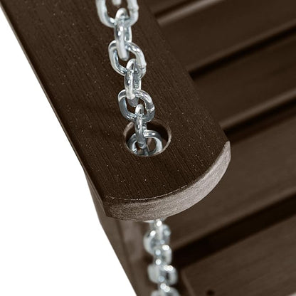 highwood Weatherly Porch Swing, 4 Feet, Weathered Acorn