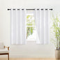NICETOWN 100% Blackout Door Curtain 63 inch Long Thermal Insulated Room Darkening Privacy Short Curtain Window Treatment, Closet Drapes for Front/Sliding Door (Pure White, 52W x 63L, 1 Panel)