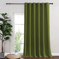 NICETOWN Blackout Curtains & Drapes - Privacy Thermal Efficiency Backdrop Curtains for Bedroom Room Divider Living Room Patio Sliding Glass Door, Wide 80 x Long 144 inch, Olive Green, 1 Panel
