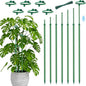 Telescoping Plant Stakes,7Pcs 14.3In to 25In Adjustable Monstera Plant Support Orchid Sticks with Clips, Plant Sticks Support Tall for Monstera,Orchids,Tomatoes,Vines & Indoor Outdoor Plants