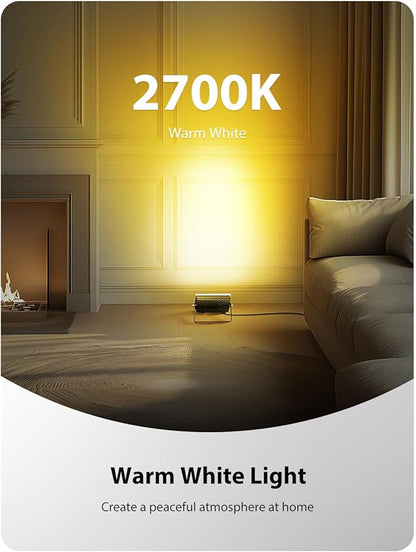 Onforu 2 Pack RGBW LED Flood Light 800W Equivalent, 100W Color Changing Floodlight with 44 Keys Remote, 2700K Warm White IP66 Waterproof Spot Lights Outdoor, Uplights for Stage, Party