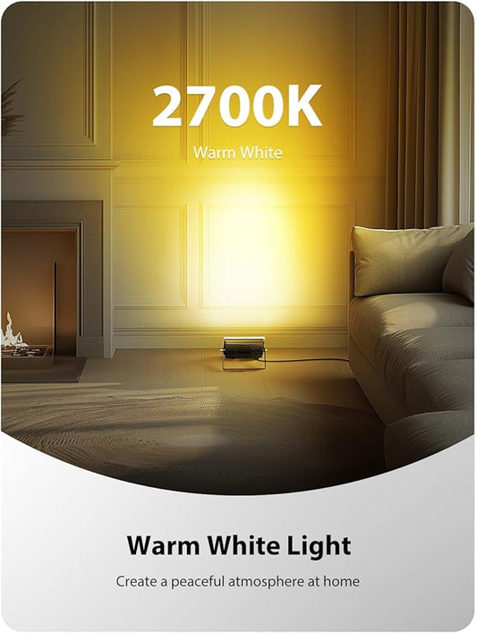 Flood Security Lights 100W RGBW LED Outdoor Floodlight with 44-Key Remote