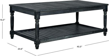 Safavieh Outdoor Collection Oakley Dark Slate Grey Coffee Table