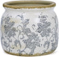 Ceramic Pot for Planter, Vintage Flower Pot with Drainage Holes, 6.29 inch Ice Crack Glazed Indoor Planters Pot (Old World)