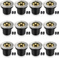 JESLED Outdoor Landscape Lights, 6W LED In Ground Well Lights, 12V 24V 3000K Warm White, IP67 Waterproof Low Voltage Landscaping Spotlight for Driveway Deck Step Yard Fence Garden Pathway (12 Pack)