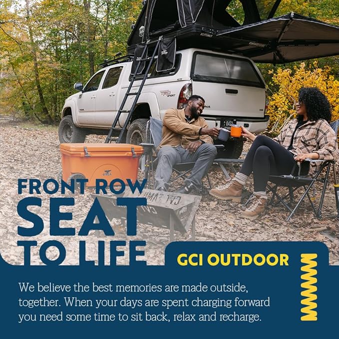 Outdoor Rocking Chairs, Grey Alloy Steel, 250 lb Capacity, Foldable