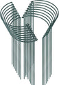 HiGift 16 Pack 24 Inch Plant Support Stakes, 10" Wide x 24" High Half Round Metal Garden Plant Stake Peony Support Cage, Green Plant Support Ring Border for Tomato,Hydrangea,Flower Indoor Outdoor