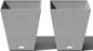 Veradek Pure Series Nobleton Plastic Planter - Large Pots for Indoor or Outdoor Porch/Patio | Durable All-Weather Use with Drainage Holes | Modern Planter Décor for Flowers, Shrubs, Trees