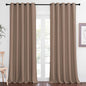 NICETOWN Blackout Window Curtain 90 inch Length - Room Darkening Thermal Insulated Grommet Large Window Treatment Light Blocking for Bedroom/Doorway (Capuccino, 1 Panel, W66 x L90)