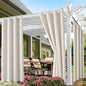 Water Proof Outside Curtains with Grommet Top for Porch, W52 x L120 Thermal Insulated Washable Light Block Outdoor Divider Drapes for Patio Gazebo Deck Pool Area Pergola Cabana (2 Panels)
