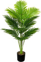 Artificial Plants in Pots Large Fake Tree Floor Faux Tropical Plants Decorative Greenry House Potted Tall for Home Office Living Room Decor Indoor Garden Outdoor (80cm Tall Palm)