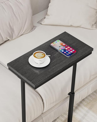 TUTOTAK End Table, Side Table, Tall Couch Table, Sofa Table, Living Room, Bed Room, Black TB01BK0832