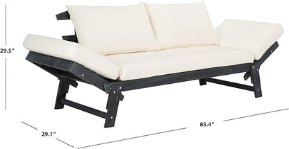 Safavieh PAT6745A Outdoor Collection Tandra Grey Modern Contemporary Daybed Day Bed
