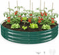 Round Galvanized Raised Garden Bed, 6x6FT, 12" Depth for Outdoor Gardening, Heavy Duty Metal Planter Box for Vegetables, Flowers & Herbs, Rust-Resistant, Easy DIY Assembly