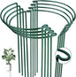 8 Pack Half Round Snake Plant Support Stakes Sets - Strong Plant Support and Cage, Durable Houseplant Stakes, Plant Support Ring for Indoor and Outdoor Plants, Such as Aloe, Peony, Hydrangea, ZZ