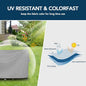 Furniture Set Covers: Grey Waterproof Oxford Patio Cover, 126 x 126 Inch