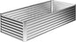8x4x2FT Galvanized Raised Garden Bed,Planter Raised Beds-Metal Garden Box,Large Plant for Outdoor Planting, Vegetables Bed，Flower,herb-Silver