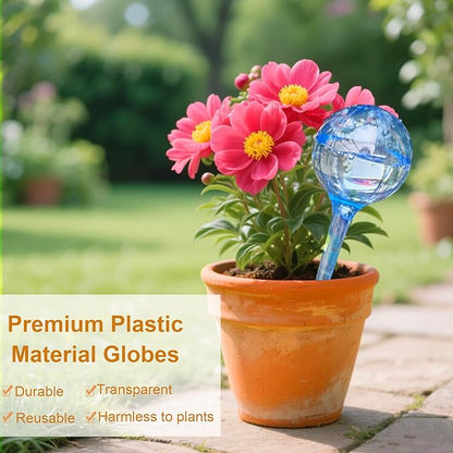 Plant Self-Watering Bulbs, 10pcs Self Watering Planter Insert, Flower Automatic Watering Drip Irrigation Device, Indoor Outdoor Garden Self Waterer for Plant