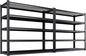 Set of 2 Garage Shelving-3500 lbs 5 Tier Storage Shelves,Adjustable Heavy Duty Metal Shelving Unit and Storage Large Wire Rack,Utility Steel Shelf for Warehouse Industrial Pantry Basement -72"x59"x20"