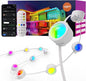 Fitop Permanent Outdoor Lights, 150FT RGB Waterproof LED Lights for House, Smart Outdoor Strip Light with Extendable Design, App/Remote Control, 16 Million Colors, IP67 Rated