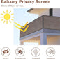 Garden Privacy Screen 3.3' x 31' Brown HDPE Mesh, 90% Shade