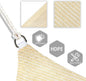 Paradise X 20' Sun Shade Sail Triangle Canopy in Beige, 20' x20'