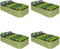 4-Pack Galvanized Raised Garden Bed 8x4x1.5 | 10x2x1.5 ft, 18" Tall Metal Planter Boxes Outdoor for Herb Vegetable, Modular Raised Flower Bed for Gardening with Zn-Al-Mg Coated - Moss Green