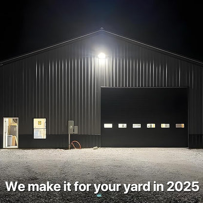 LED Wall Pack 150W: 22500lm Outdoor Wall Lights with Dusk to Dawn Photocell - Glass Lens LED Security Flood Lighting for Parking Lot and Warehouse