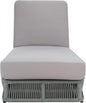 SAFAVIEH Outdoor Collection Gillian Grey Rope/Grey Cushion Chaise Lounge Chair (PAT7527C)
