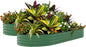 Garvee 2 Pack Galvanized Raised Garden Beds - 10x4x1.5ft Planter Box for Vegetables, Flowers, Rust-Resistant Garden Box, Easy Assembly Raised Beds, Durable Planters for Outdoor Plants, Green