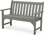 POLYWOOD GNB48GY Vineyard 48" Bench, Slate Grey