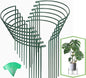 Joyhalo 12 Pack Plant Support Stakes, 16 Inch Plant Stakes for Outdoor Plants, Peony Cages and Supports, Peony Cage with 15 Pcs Twist Ties, Flower Stakes Peonies Support Cages for Plants