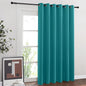 NICETOWN Sliding Glass Door Curtains for Window, Grommet Wide Thermal Curtain Sound Dampening Window Drape for Living Room/Bedroom (Peacock Teal, W80 x L84, 1 Panel)