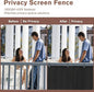 Garden Privacy Screen 18 ft x 30 in, Black HDPE, 90% Visibility Block
