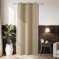 Joydeco Blackout Door Curtain for Doorway Privacy 80 Inches Long, Grommet Closet Curtain for Open Closet, Room Divider for Bedroom Living Room (Light Beige, 32Wx80L, 1 Panel)