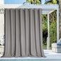 NICETOWN Outdoor Privacy Curtain for Patio Waterproof, Rustproof Grommet Top Thermal Insulated Blackout Indoor Outdoor Living Divider for Porch/Gazebo, Slate Grey, 1 Panel, W120 x L84