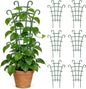 6PCS Plant Support Stakes, Stackable Plant Trellis for Indoor Climbing Plants, Small Plastic Support for Pothos & Hoya Houseplants Flower Plant Support, Potted Plant Trellis for Houseplants