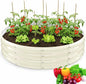 Round Galvanized Raised Garden Bed, 5x5FT, 12" Depth for Outdoor Gardening, Heavy Duty Metal Planter Box for Vegetables, Flowers & Herbs, Rust-Resistant, Easy DIY Assembly