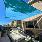 SUNLAX Sun Shade Sail 12' x 20' x 23.3' Turquoise Blue Rectangle Canopy Sail Shade Cover UV Block Permeable Sunshade Outdoor for Patio Backyard Deck Pergola (We Make Custom Size)