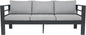 3-Seater All-Weather Iron Patio Sofa with Cushions - Heavy-Duty Metal Outdoor Sectional Couch for Garden, Poolside & Backyard (Modern Rust-Resistant Design)