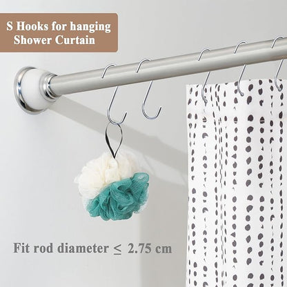 30 Pack 3.7 inch Metal S Hooks Steel S Hooks Plants Hanging Hangers for Kitchen Pans Pots Bags Purse Jeans Jewelry Towels