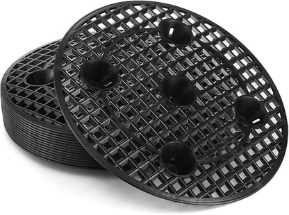 15 PCS Plant Level Pot Elevator, 12 inch Plastic Potted Plant Stands, Large Patio Planter Riser Holder, Deck Floor Protector to Prevent Rot Damage, Plant Trivet for Indoor Outdoor Garden