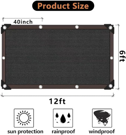 Shade Cloth - 70-90% Sunblock Net for Garden Patio,Shade Sails for Plants Greenhouse Outdoor Pergola Lawn Sun Shade Cloths for Kennel Chicken Coop Easier to Hang Shade Net Cover