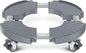 VANCASTLE Plant Caddy Plant Stand with Wheels, Heavy Duty Plant Roller Base 15-22 Inch Adjustable，Palnt Wheel Base 440 LBS, Large Potted Planter Cart Dolly for Flower Mover, Gray, 1 Pack