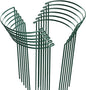HiGift 12 Pack Plant Stakes for Indoor Plants, Metal Garden Peony Support Cages, Outdoor Plant Supports Ring Prop, Large Plant Stake for Hydrangea,Rose,Flower,Vine,Potted Plants (10" W x 15.8" H)