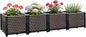 Large Planters for Outdoor Plants 14" Tall Planter Box, Raised Beds for Gardening Self Watering, Elevated Planter Box with Legs, Rectangular Garden Planters for Outdoor Plants Flowers, 62.9"L x 15.7"W