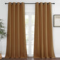 NICETOWN Bedroom Curtain Room Darkening Drapery 102 inches Length - Home Fashion Thermal Insulated Grommet Room Darkening Curtain for Living Room (Gold Brown, 1 Panel, 52 x 102 inches)